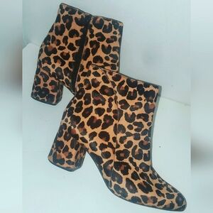 INC International Concepts Leopard Animal Print Ankle Booties